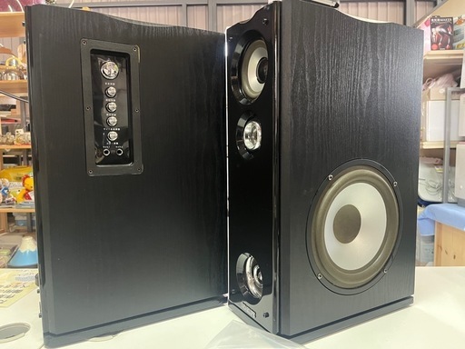 タワー型 ウーファー内蔵 ダブルスピーカー TMB-120W 取説