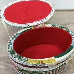 0715-061 裁縫小箱　パッチワーク柄の画像