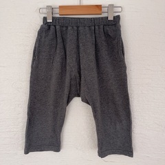 devirock 120cm サルエルパンツ 7分丈 杢チャコール①の画像