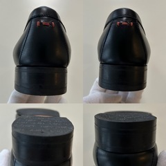 美品ヒロフコインローファースリッポンシューズレザーシューズビジネスシューズドレスシューズ黒ブラックレディース女性用woman 革靴の画像