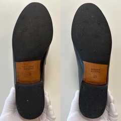 美品ヒロフコインローファースリッポンシューズレザーシューズビジネスシューズドレスシューズ黒ブラックレディース女性用woman 革靴の画像