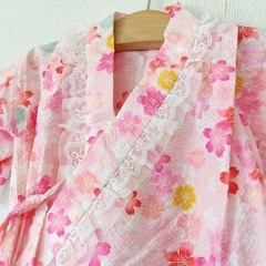 ハンドメイド 甚平ドレス 90cmの画像