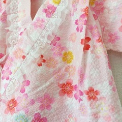 ハンドメイド 甚平ドレス 90cmの画像