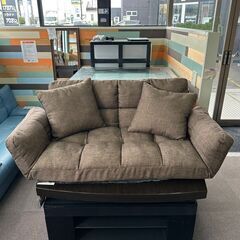 店頭引き渡し 中古 コメリ ソファ ２人掛け 家具 角度調節可能