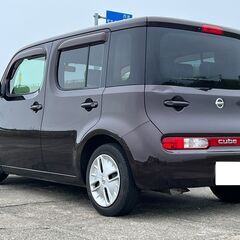 AMK.compaany大決算セール開催！！ローンがご不安な方お気軽にお問合せください！！　どなたでも審査可能です！お気軽にご相談ください！！H24年　 日産　キューブ　１５Ｘ　インディゴ＋プラズマの画像