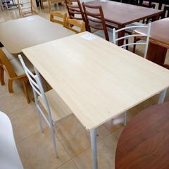 リユースのサカイ太田店　値下げしました。ジモティ割あり★  ダイニングセット ナチュラル H75.5×D70×W110 クリーニング済み OJ10080の画像