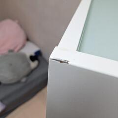 出品時より40%値下げ、中古 ホワイトシューズボックスの画像
