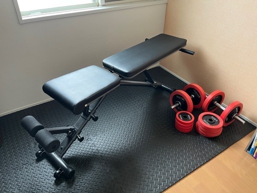 筋トレセット(ベンチ・ダンベルセット)