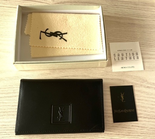 SAINT LAURENT ブラック　名刺入れ SAINT LAURENT サンローラン☆カードケース ブラック 名刺入れ - メルカリ