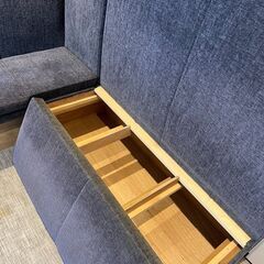 【大幅値下げ✨】コーナーソファ　座面下収納ありの画像
