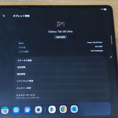 Galaxy Tab S8 Ultra 14.6インチ 8/128GB 韓国版 正常動作品の画像