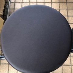 昇降式カウンターチェア　ブラックの画像