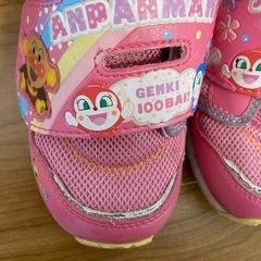 ムーンスター　アンパンマン　ピンクスニーカー　17.0㎝の画像