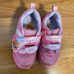 ムーンスター　アンパンマン　ピンクスニーカー　17.0㎝