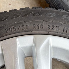 【福岡】BMW タイヤホイール 16×7J PCD120 5穴 スタッドレス ピレリ アルミ 205/60R16の画像