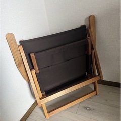 ニトリ 木製折りたたみローチェア（アカシア材）アウトドア・ベランダに！の画像