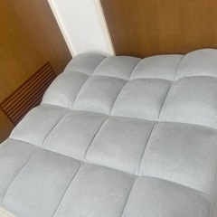 1.5人掛け　ソファー　グレーの画像