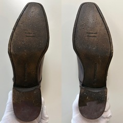 シェットランドフォックス革靴ダブルモンクストラップレザーシューズビジネスシューズメンズ男性用 本革牛革ダークブラウンドレスシューズの画像