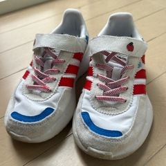 adidasスニーカー(キティちゃんコラボ)とKEENのサンダル　17cmの画像