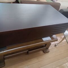 ★リユースのサカイつくば店★TK5880  ローテーブル ダークブラウン H33×D55×W110 クリーニング済みの画像