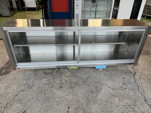 マルゼンガラス扉吊戸棚  1800x350x600