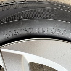 【福岡】プリウス 50系 タイヤホイール 5穴 15×6 1/2J pcd100 195/65R15の画像