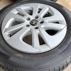 【福岡】プリウス 50系 タイヤホイール 5穴 15×6 1/2J pcd100 195/65R15の画像