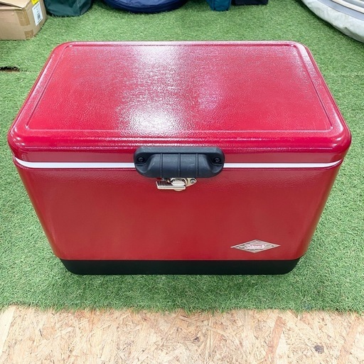 【店頭引取限定】【中古】【現状販売】 Coleman コールマン クーラーボックス 6150 6155 スチールベルトクーラー レッド 13,200円（税込）