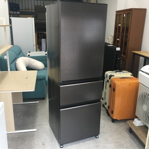 三菱冷凍庫23年黒 三菱3ドア冷凍冷蔵庫／2022年製