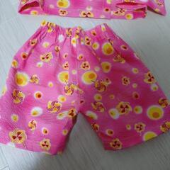 ハンドメイド　甚平90　ピンクの画像