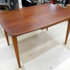 三栄コーポレーション 伸長式ダイニングテーブル コリド 幅80～120cm オークブラウン 札幌市清田区の画像