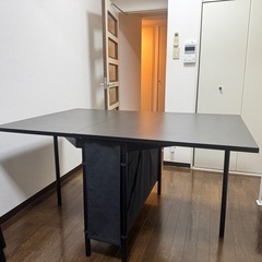IKEA 折りたたみテーブル ＋ 折りたたみチェア3脚セット【引き取り限定／飯田橋】の画像