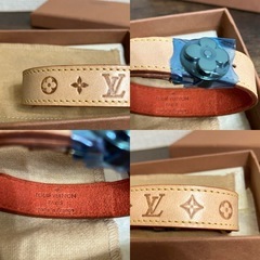 LOUIS VUITTON グットラック ブレスレット バングル ヌメ革の画像