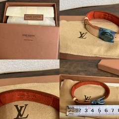 LOUIS VUITTON グットラック ブレスレット バングル ヌメ革の画像