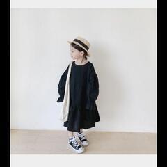 【親子コーデ】黒ワンピ３枚セットの画像