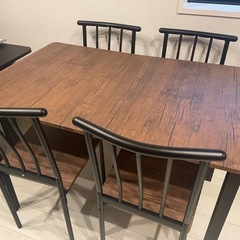 【譲り先決定】ダイニングテーブルセットの画像