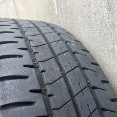 バリ山　ホンダ ライフ ディーバ JC1 純正 アルミホイール 4本 国産タイヤ　ブリジストン エコピア N-BOX N-WGN N-ONE ゼスト バモスの画像