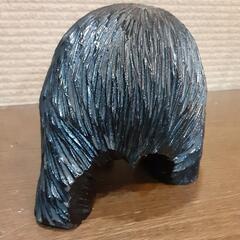 木彫り　鮭熊置物　ヴィンテージの画像