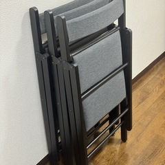 IKEA 折りたたみテーブル ＋ 折りたたみチェア3脚セット【引き取り限定／飯田橋】の画像