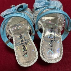 【美品】夏サンダル　女の子　18センチ　の画像