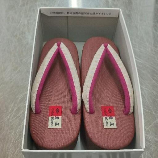 0715-116 菱屋謹製　カレンブロッソ　草履　L サイズ