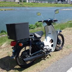 4速角目スーパーカブ カスタム50 85ccボアアップ  メタリックグリーン【エンジンジャンク 車体良好】の画像