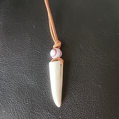 鹿の角ネックレス　野球ボールVerの画像