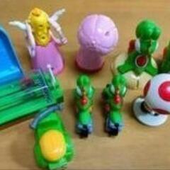 ハッピーセット スーパーマリオグッズ ピーチ姫＆ヨッシー＆キノピオなど 10点の画像