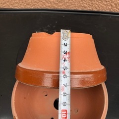 粘土製の植木鉢 10個の画像