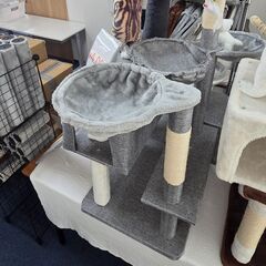【お値下げ特価！】遊びもくつろぎもこれ1台！高さ104cmキャットタワー♪の画像