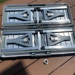 アウトドア　アルミテーブルセットの画像