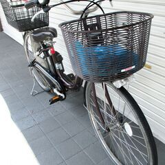 中古自転車 YAMAHA ヤマハ 電動アシスト自転車 PAS Natura PM26NL ママチャリ 内装3段変速 バッテリー8.7Ah 26インチ 満タン36km走行可能 長押し実力容量 全点灯  充電回数０～１００回の画像