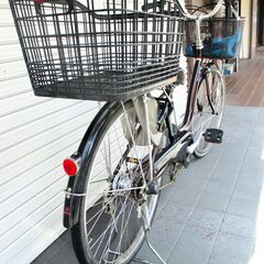 中古自転車 YAMAHA ヤマハ 電動アシスト自転車 PAS Natura PM26NL ママチャリ 内装3段変速 バッテリー8.7Ah 26インチ 満タン36km走行可能 長押し実力容量 全点灯  充電回数０～１００回の画像
