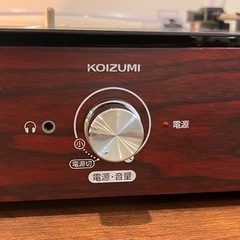 コイズミ レコードプレーヤー スピーカー内蔵 3200円・値下げ済の画像